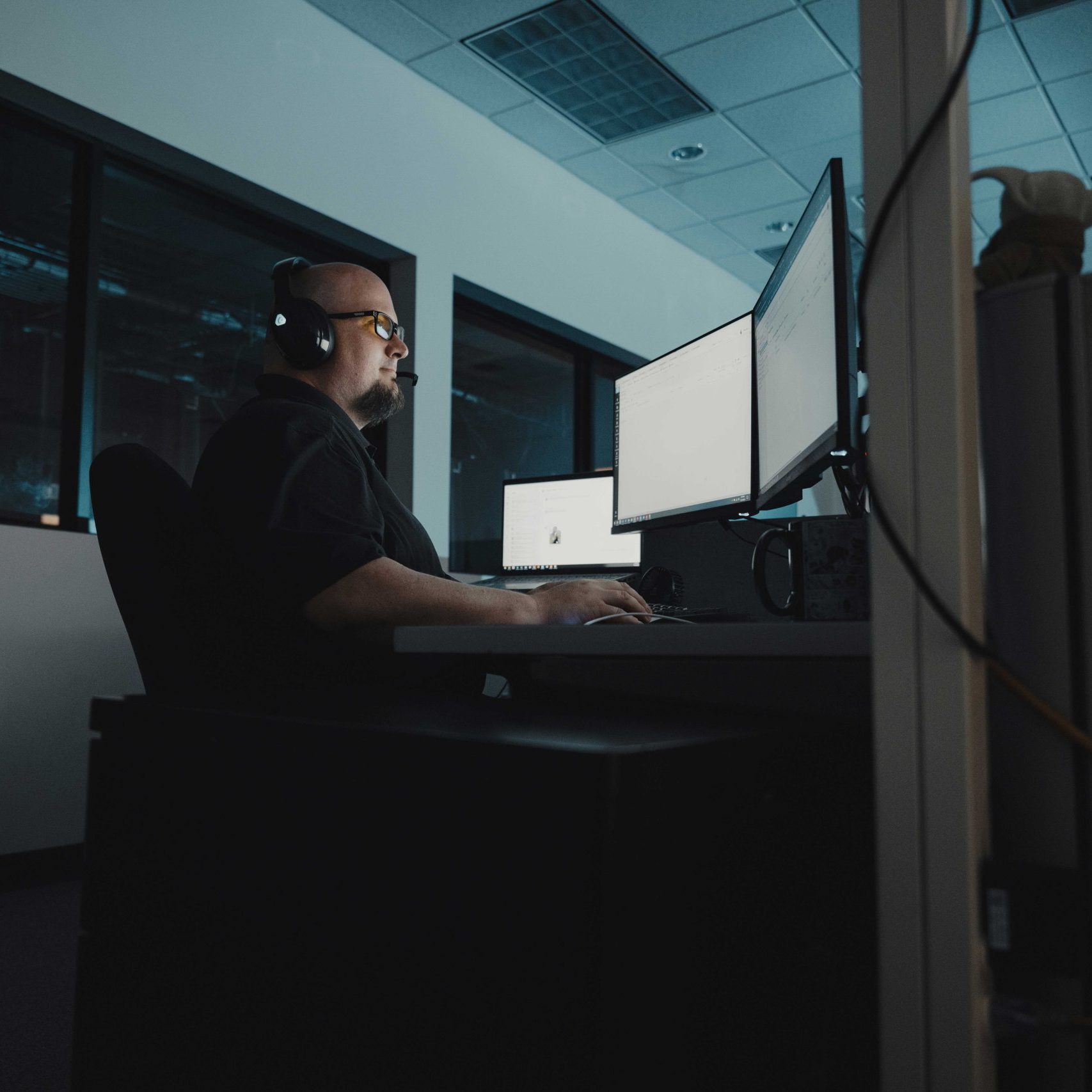 A cybersecurity engineer at Clear Winds, an Oklahoma IT company.