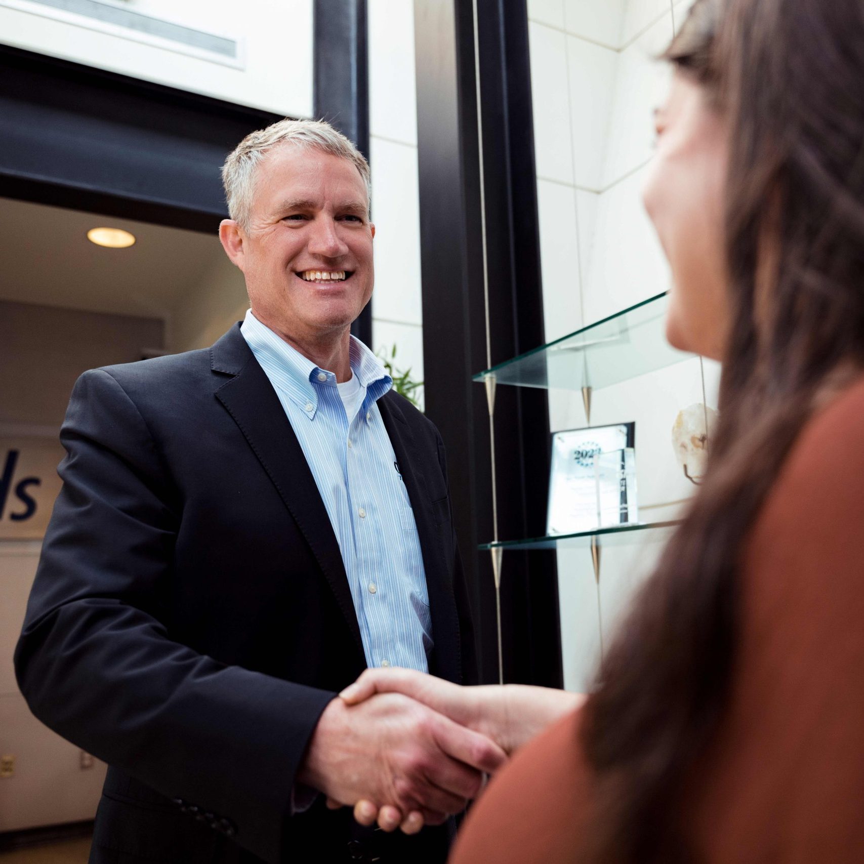 The VP of sales with a Clear Winds customer.