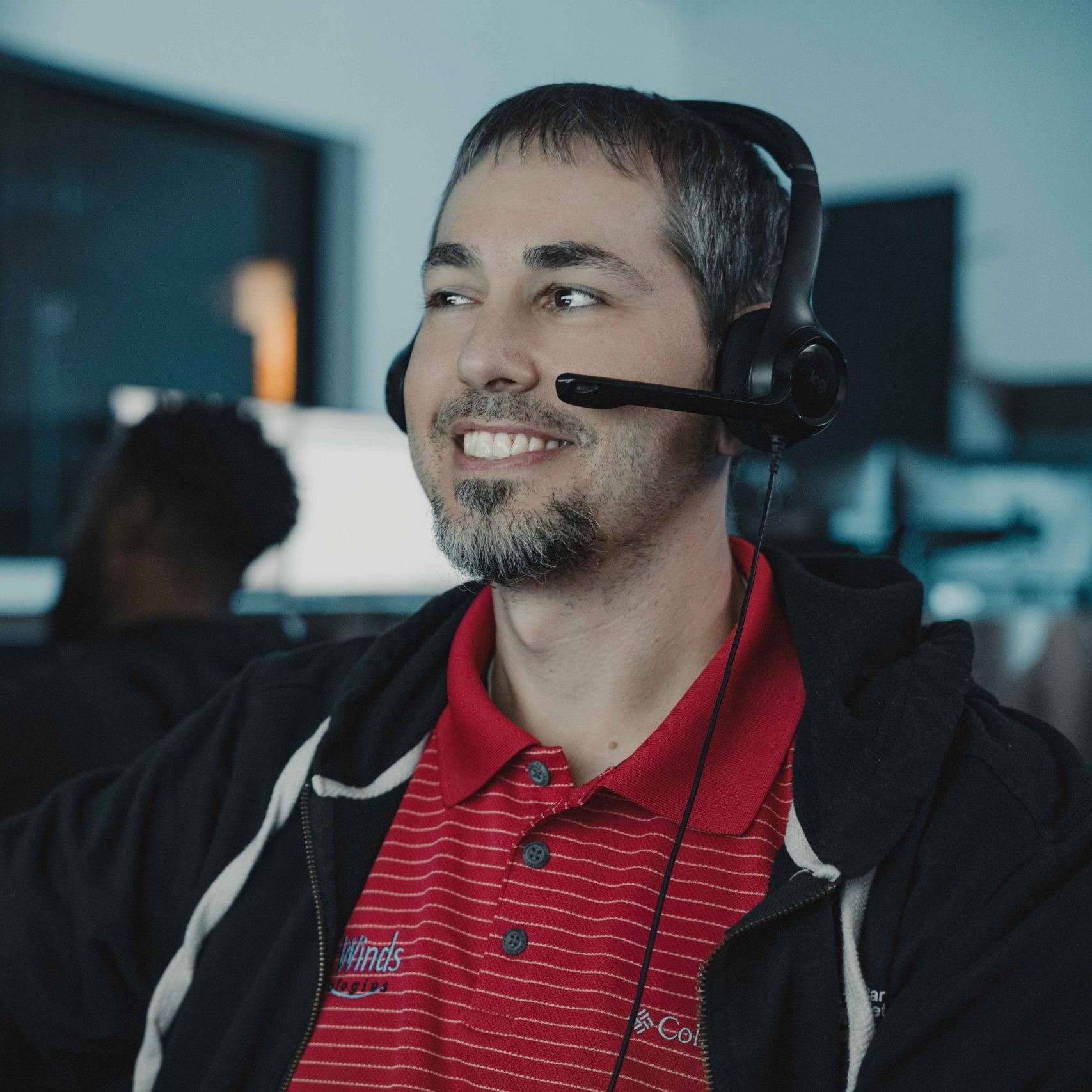 A member of our managed IT services in Houston .