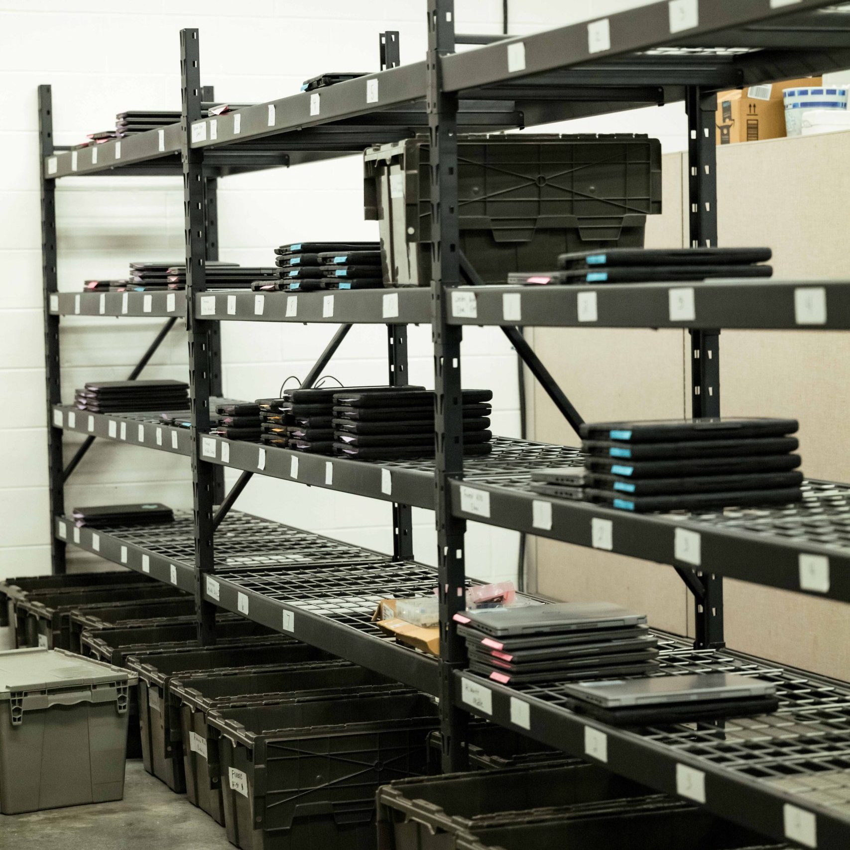 The Clear Winds device and equipment storage room.