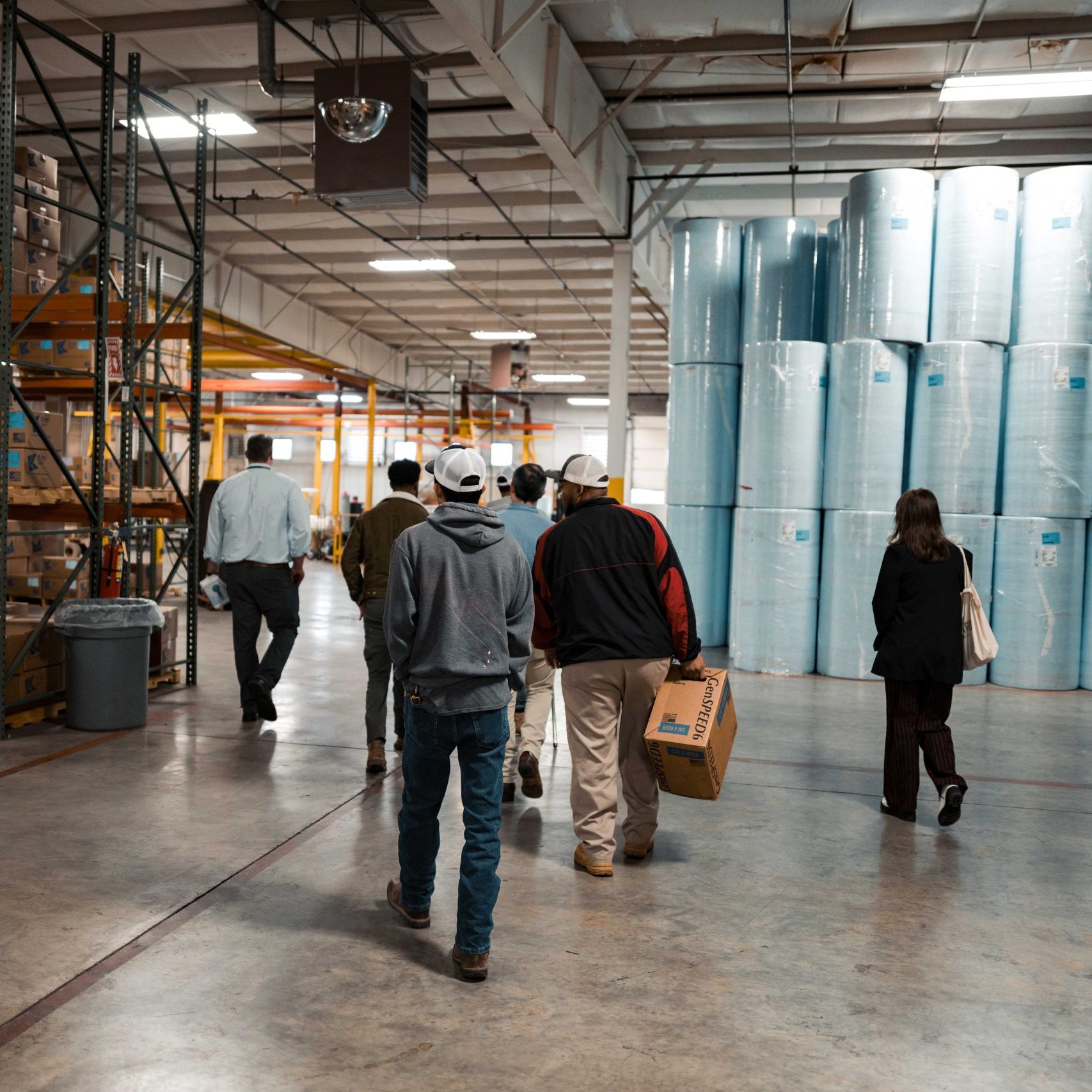 The Clear Winds cabling team at a jobsite.
