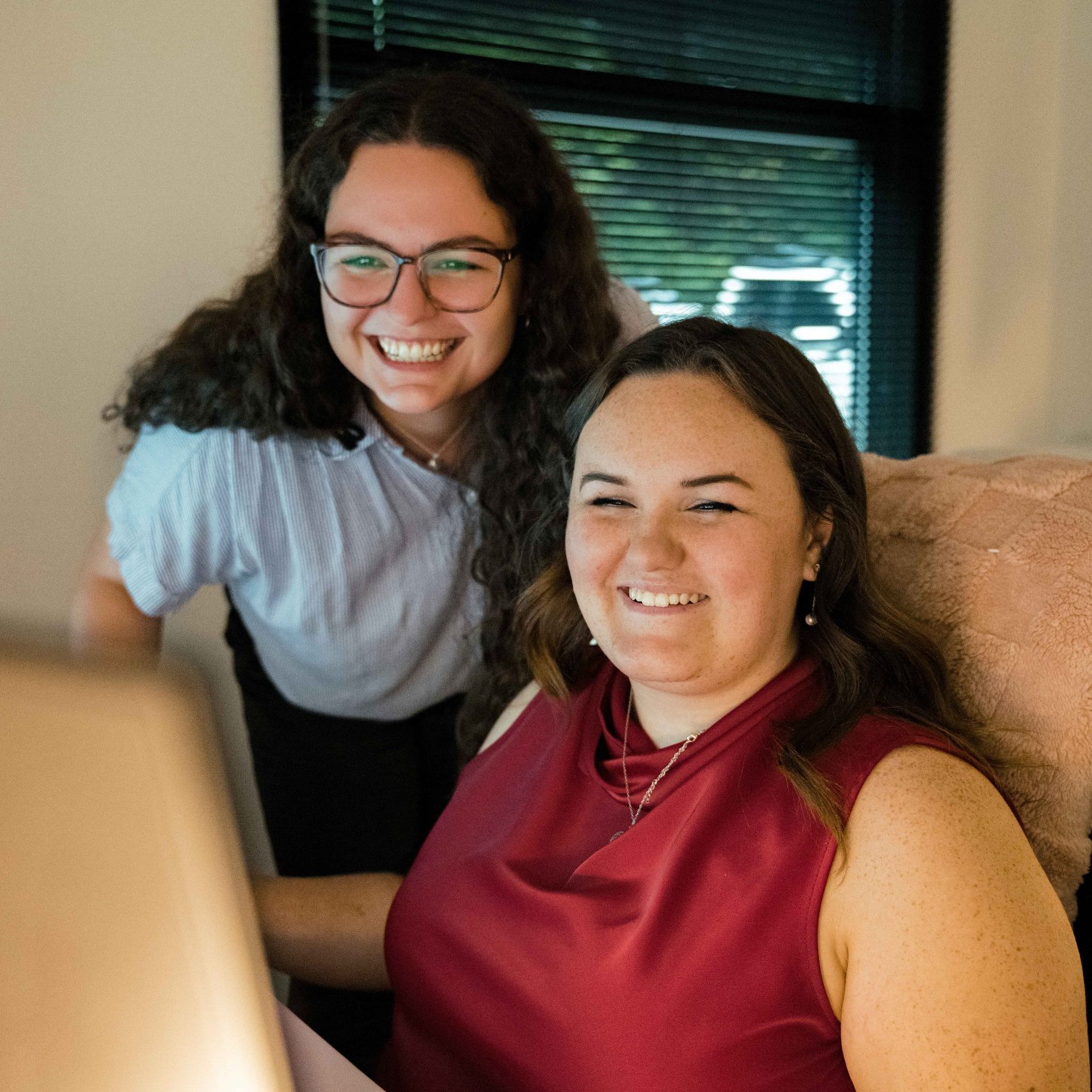 Two members of the Clear Winds managed IT services in Richardson team.