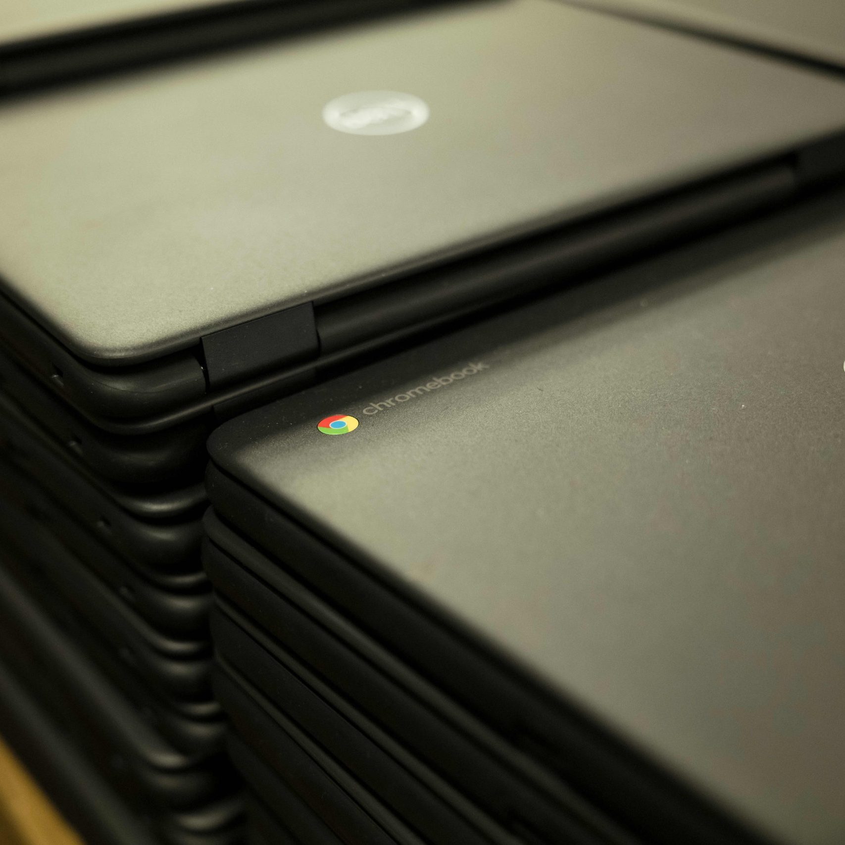 Chromebooks at the Clear Winds warehouse